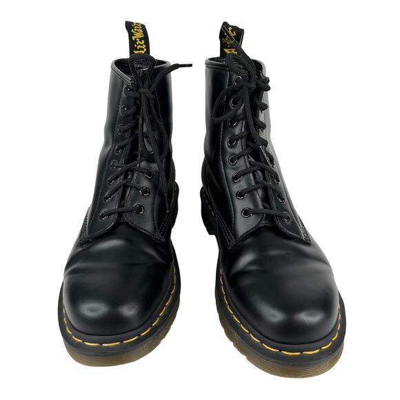 Dr. Martens 1460 Smooth Leather Black Lace Up Boots EU41 W9 M8 UK7 - Picture 14 of 14
